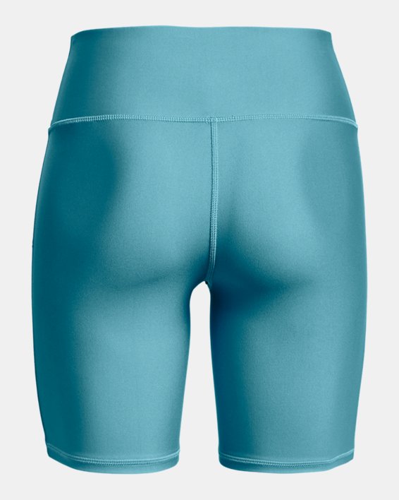 Women's HeatGear® Bike Shorts, Blue, pdpMainDesktop image number 5